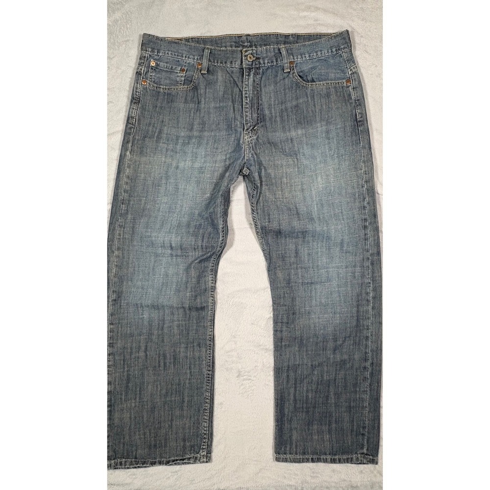 Levis 569 Loose Straight Leg Jeans Mens 38x30 Blue Medium Wash Denim Relaxed Fit